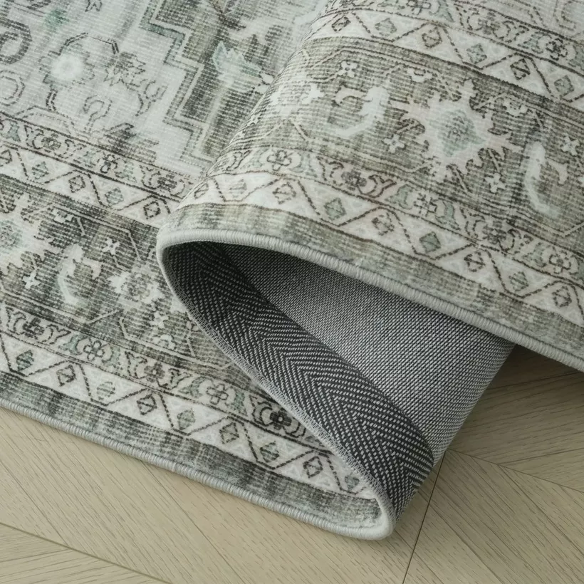 Bristol Classic Printed Microfibre Rug - 120x170 cm - Image 4