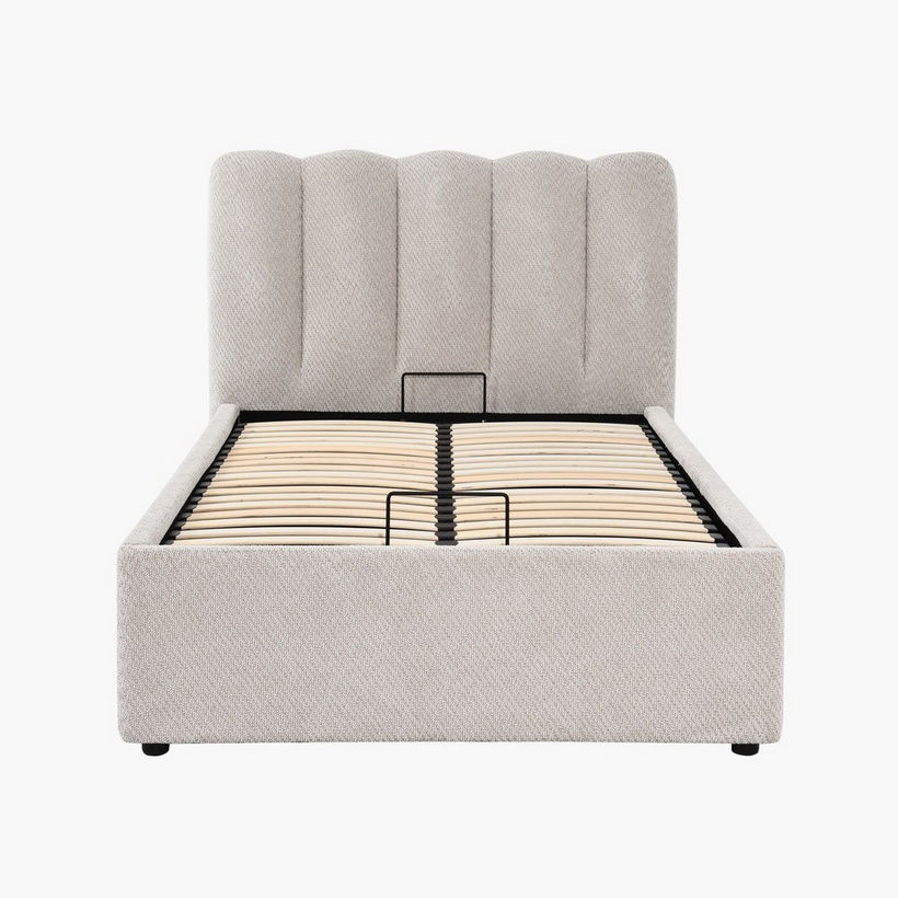 Hamburg Upholstered Hydraulic Storage Twin Bed - 120x200 cm - Image 3