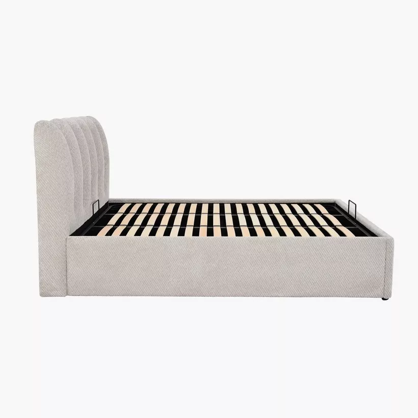 Hamburg Upholstered Hydraulic Storage Queen Bed - 160x200 cm - Image 7