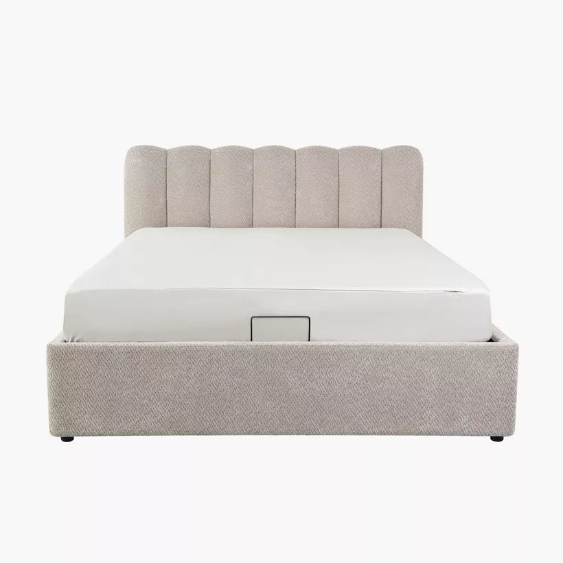 Hamburg Upholstered Hydraulic Storage King Bed - 180x200 cm - Image 8