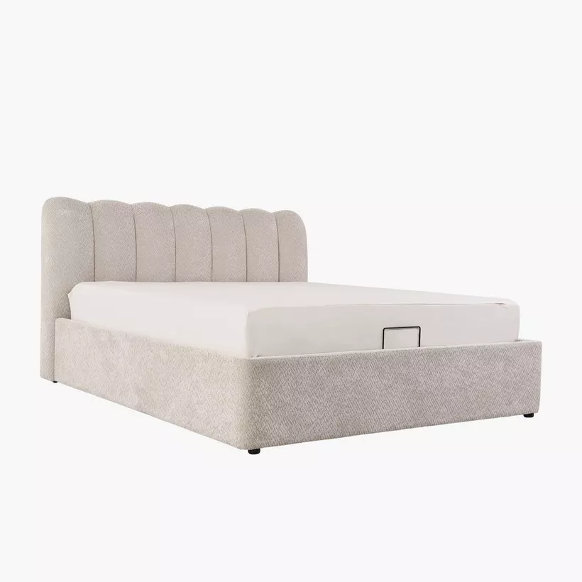 Hamburg Upholstered Hydraulic Storage King Bed - 180x200 cm - Image 9