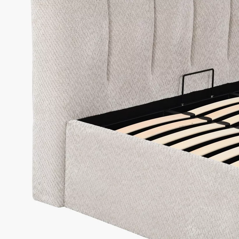 Hamburg Upholstered Hydraulic Storage Queen Bed - 160x200 cm - Image 12