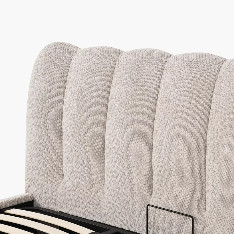 Hamburg Upholstered Hydraulic Storage King Bed - 180x200 cm - Image 12