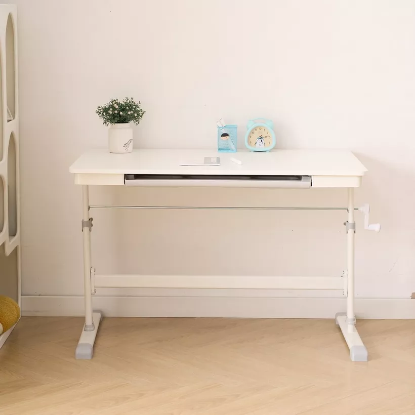 Miller Height Adjustable Study Desk with Drawer - Image 3