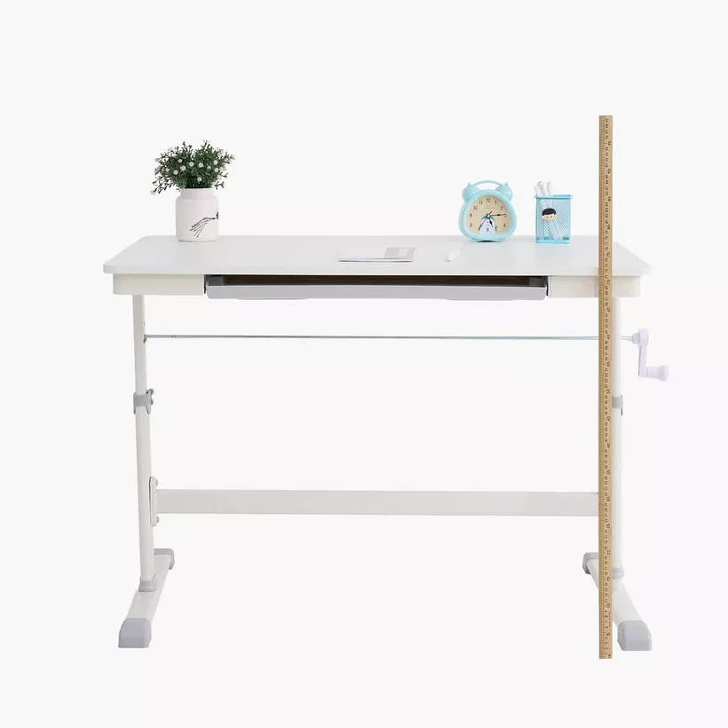 Miller Height Adjustable Study Desk with Drawer - Image 8