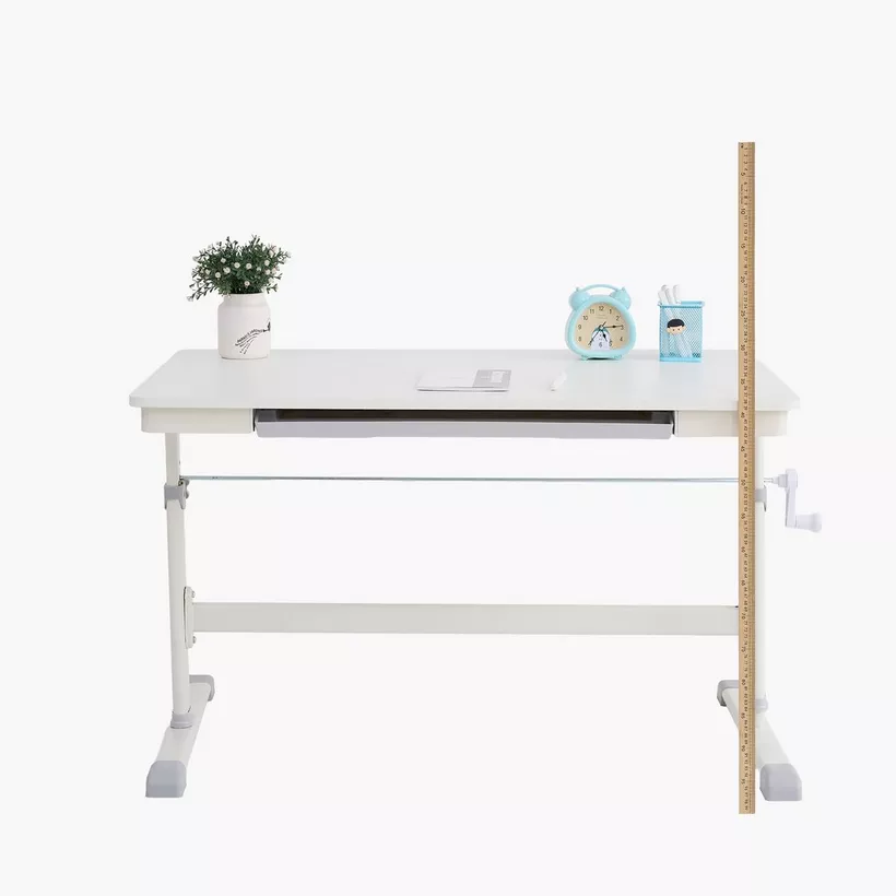 Miller Height Adjustable Study Desk with Drawer - Image 9