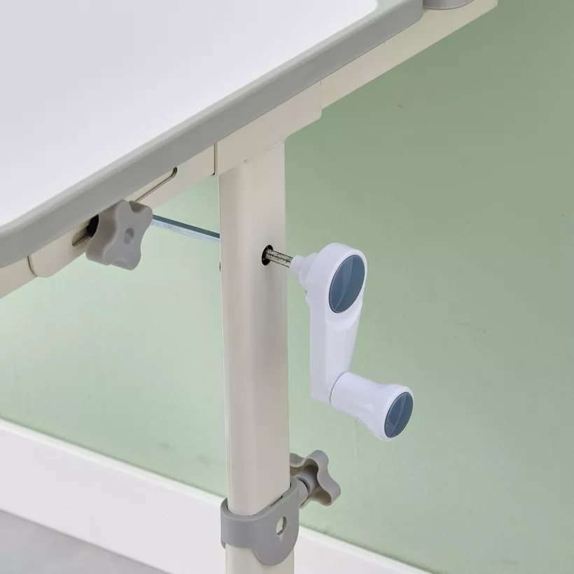 Miller Islet Height Adjustable Study Desk with Hutch - Image 4