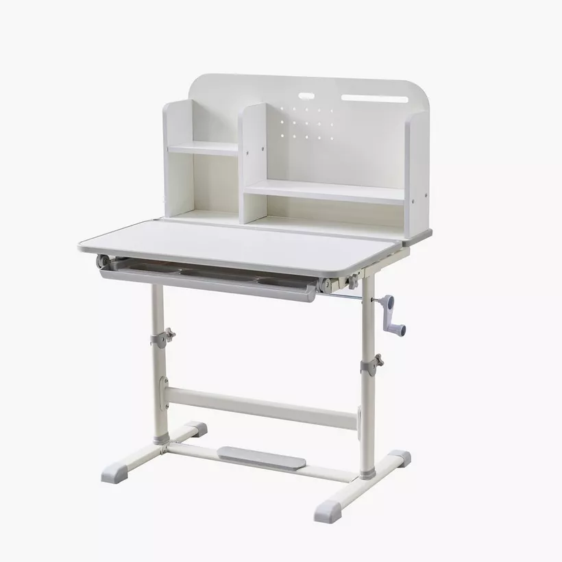 Miller Islet Height Adjustable Study Desk with Hutch - Image 8