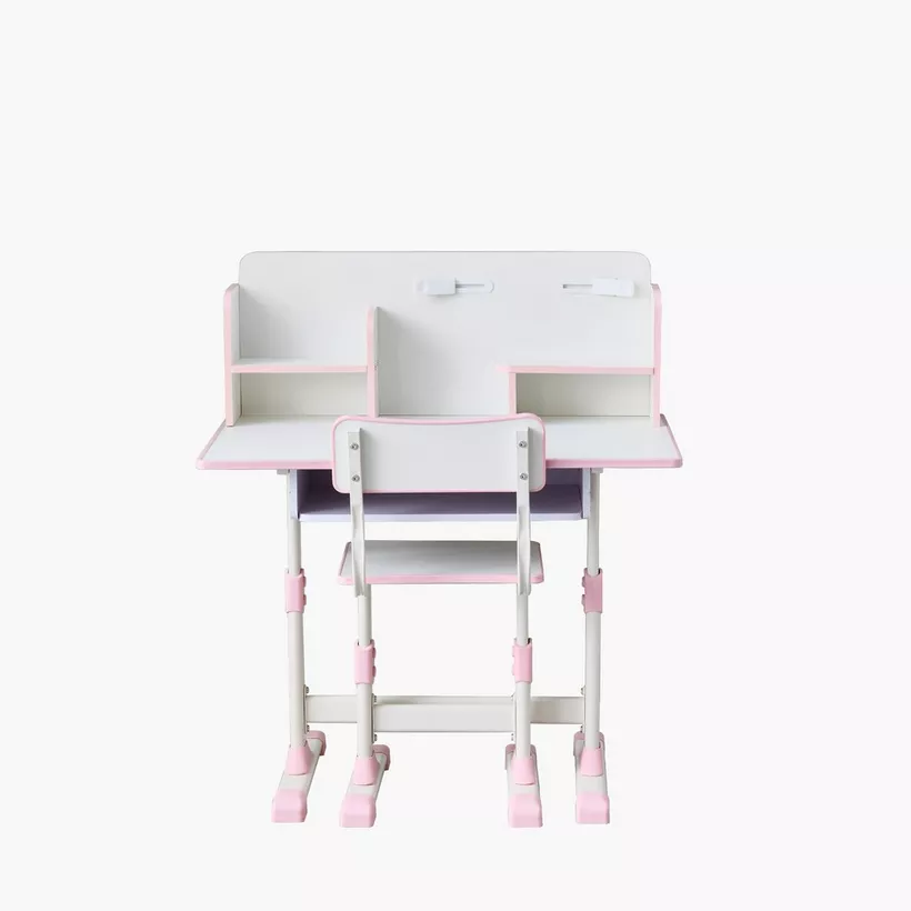Movo Miller Aldon Height Adjustable Study Desk with Hutch and Chair Set - Image 15