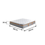 iSerenity High Resilience Bonnell Spring Firm King Mattress - 180x210x28 cm