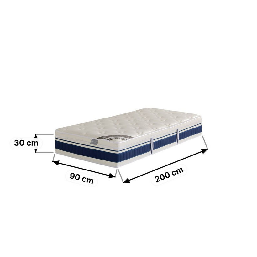 iValencia High Resilience Bonnell Spring Firm Single Mattress - 90x200x30 cm - Image 14