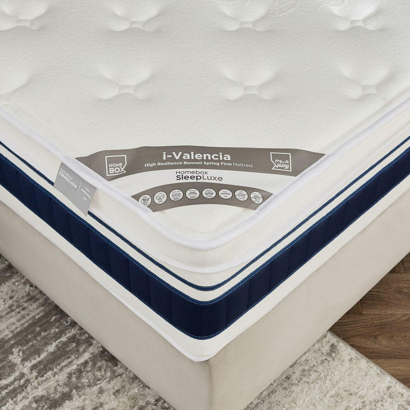 iValencia High Resilience Bonnell Spring Firm Queen Mattress - 160x200x30 cm - Image 3