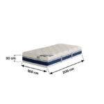 iValencia High Resilience Bonnell Spring Firm Queen Mattress - 160x200x30 cm