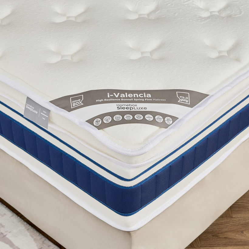 iValencia High Resilience Bonnell Spring Firm Super King Mattress - 200x200x30 cm - Image 3