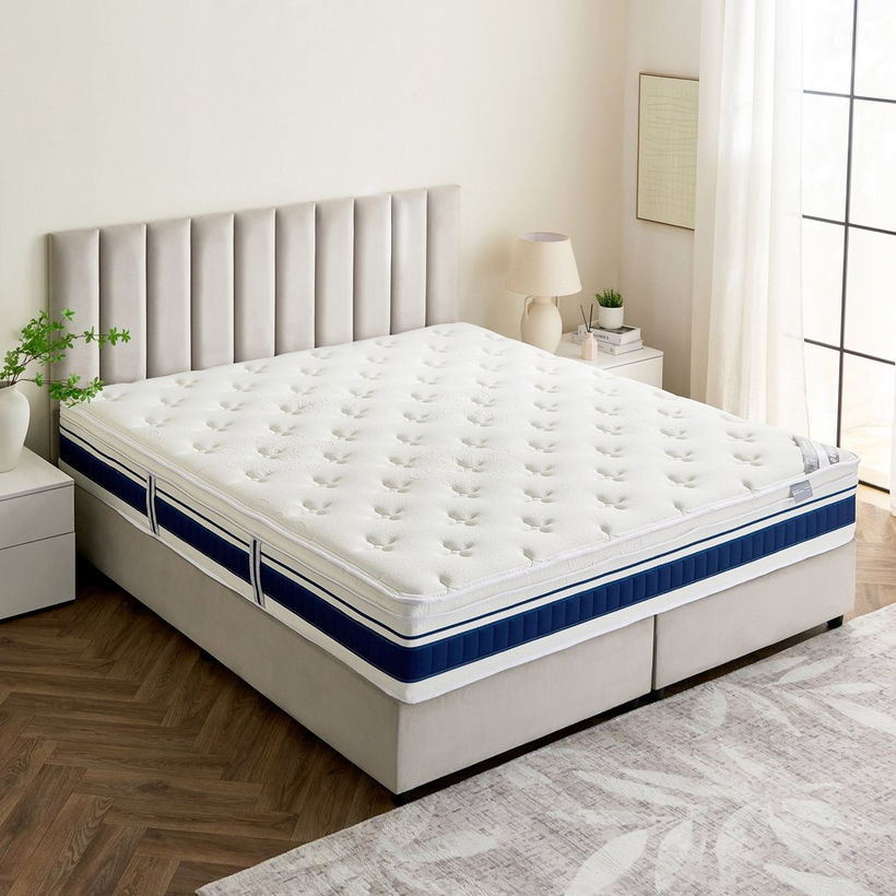 iValencia High Resilience Bonnell Spring Firm Super King Mattress - 200x200x30 cm - Image 5