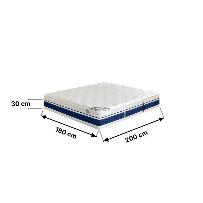iValencia High Resilience Bonnell Spring Firm King Mattress - 180x200x30 cm - Image 14