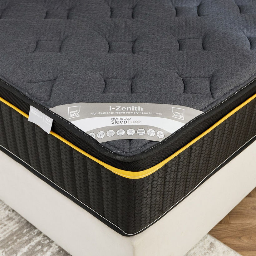 iZenith High Resilience Memory Foam Pocket Spring Single Mattress - 90x200 cm - Image 3