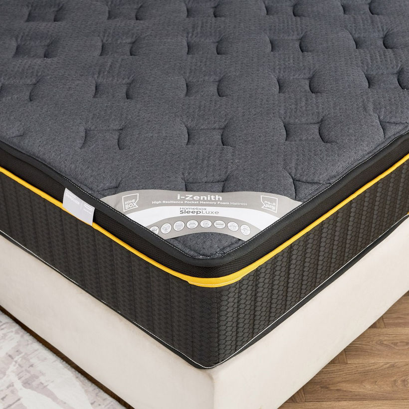 iZenith High Resilience Memory Foam Pocket Spring King Mattress - 180x200x30 cm - Image 3
