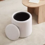 Movo-Loretto Coffee Table with 2 Upholstered Stool