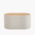 Movo-Alosno Coffee Table with 2 Upholstered Stool