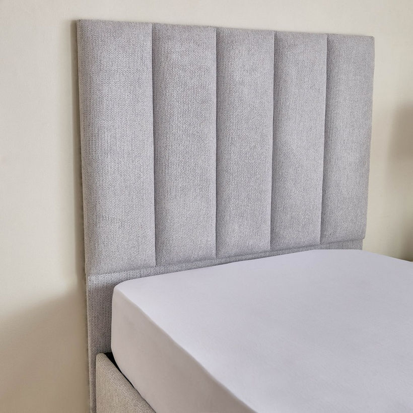 Movo-Bliss Upholstred Hydraulic Single Bed - 90x200 cm - Image 5