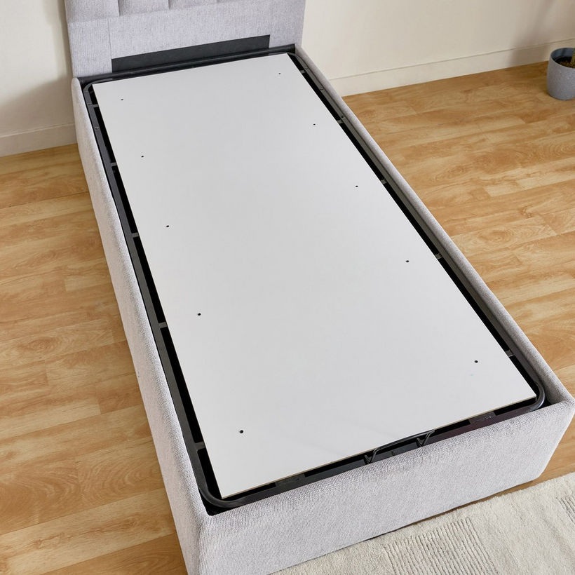 Movo-Bliss Upholstred Hydraulic Single Bed - 90x200 cm - Image 9