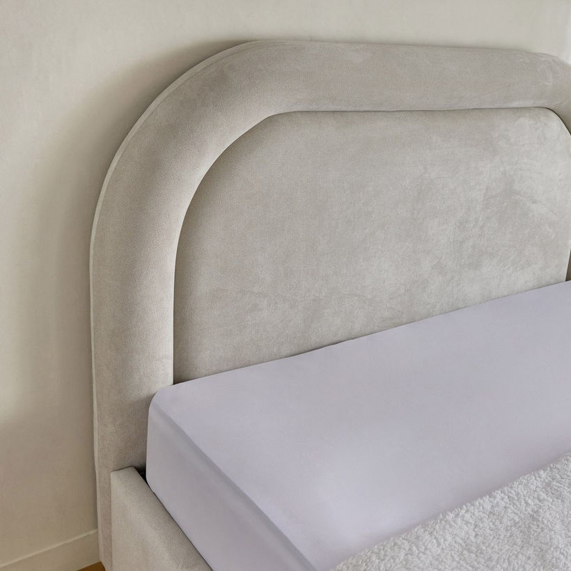Movo-Fabio Florence Upholstered Hydraulic King Bed - 180x200 cm - Image 5