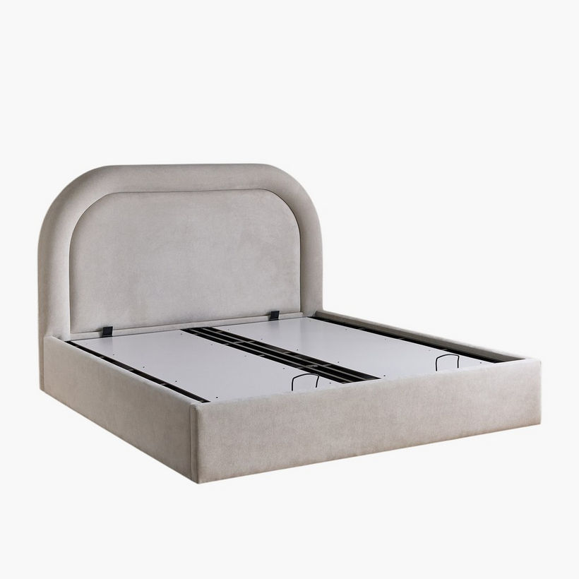 Movo-Fabio Florence Upholstered Hydraulic King Bed - 180x200 cm - Image 12