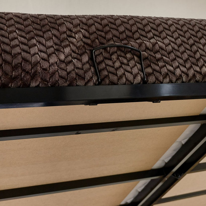 Movo-Fabio Montova Upholstered Hydraulic Queen Bed - 160x200 cm - Image 8