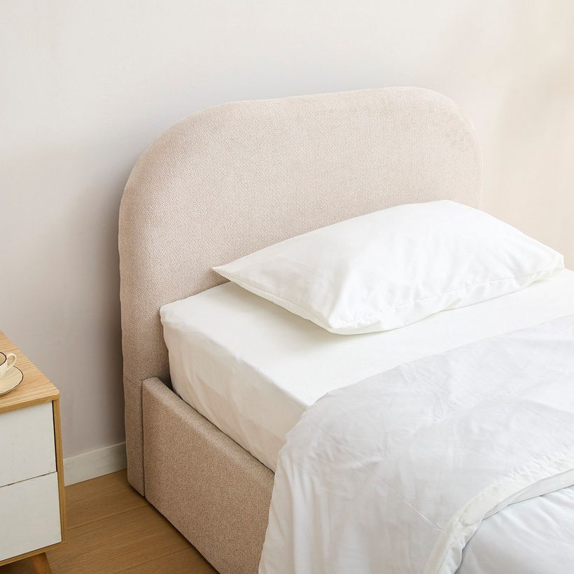 Arches Hydraulic Storage Upholstered Single Bed - 90x200 cm - Image 6