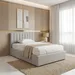 Movo Lasero Hydraulic Storage Upholstered Twin Bed - 120x200 cm - Image 7