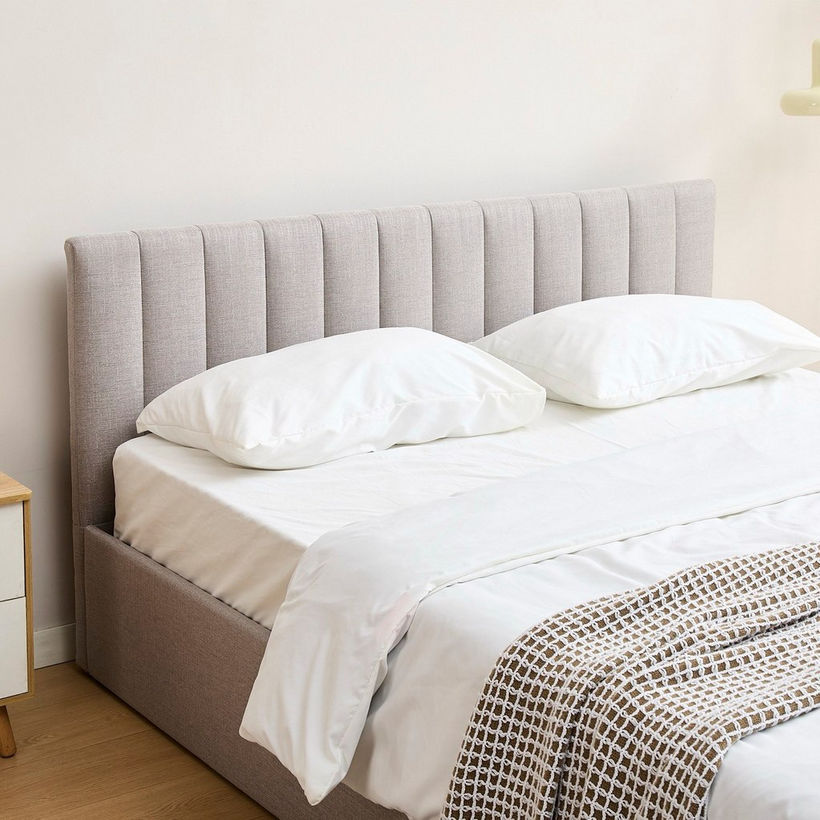 Movo Lasero Hydraulic Storage Upholstered Queen Bed - 160x200 cm - Image 7