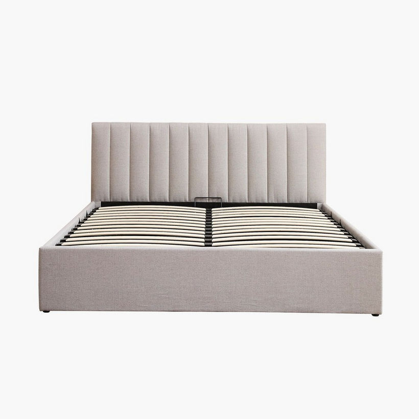 Movo Lasero Hydraulic Storage Upholstered Queen Bed - 160x200 cm - Image 8