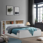 Movo Kulltorp Shelva King Bed with Side Storage - 180x200 cm