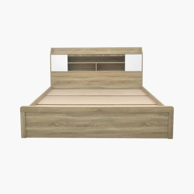 Movo Kulltorp Nexa Queen Bed with Door and Open Shelf Storage - 160x200 cm - Image 4