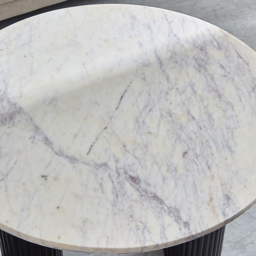Cavon Darcy Nxt Genuine Marble Top Coffee Table with Solid Wood Base - Image 4
