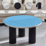 Cavon Darcy Nxt Genuine Marble Top Coffee Table with Solid Wood Base