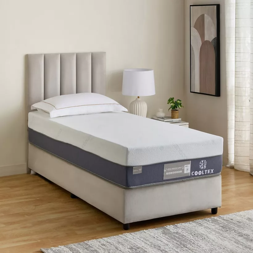 iCooltex Bliss Natural Latex Pocket Spring Single Mattress - 90x200x30 cm - Image 9