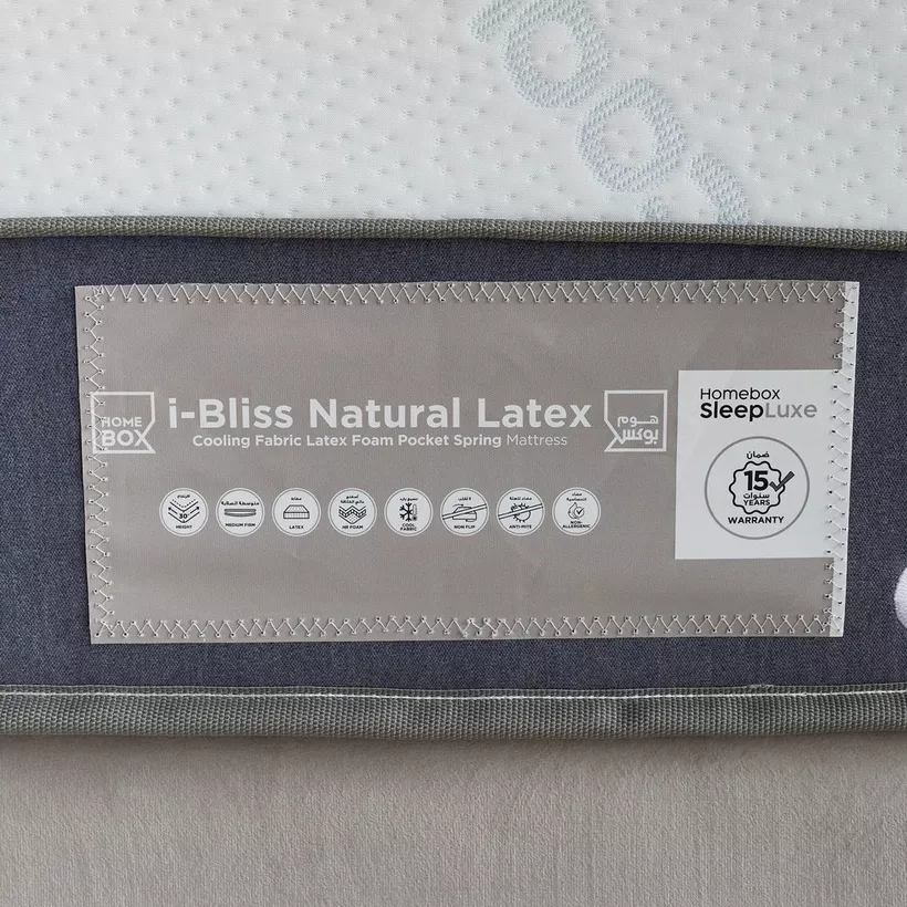 iCooltex Bliss Natural Latex Pocket Spring Single Mattress - 90x200x30 cm - Image 13