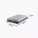 iCooltex Bliss Natural Latex Pocket Spring Queen Mattress - 140x200x30 cm