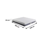 iCooltex Bliss Natural Latex Pocket Spring King Mattress - 180x200x30 cm