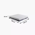 iCooltex Bliss Natural Latex Pocket Spring King Mattress - 180x210x30 cm