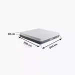 iCooltex Bliss Natural Latex Pocket Spring Super King Mattress - 200x200x30 cm