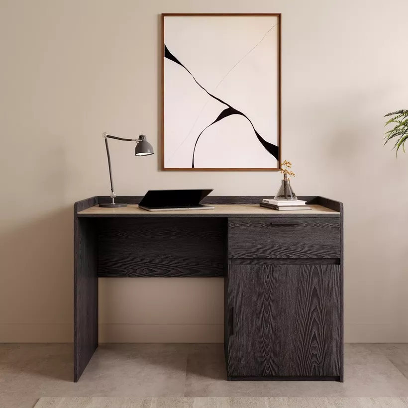 Marwell Sintered Stone 1 Door and 1 Drawer Study Desk - Image 3
