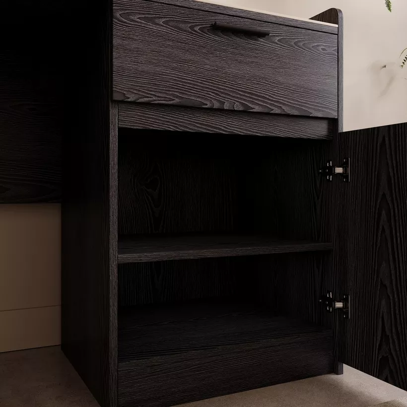 Marwell Sintered Stone 1 Door and 1 Drawer Study Desk - Image 6