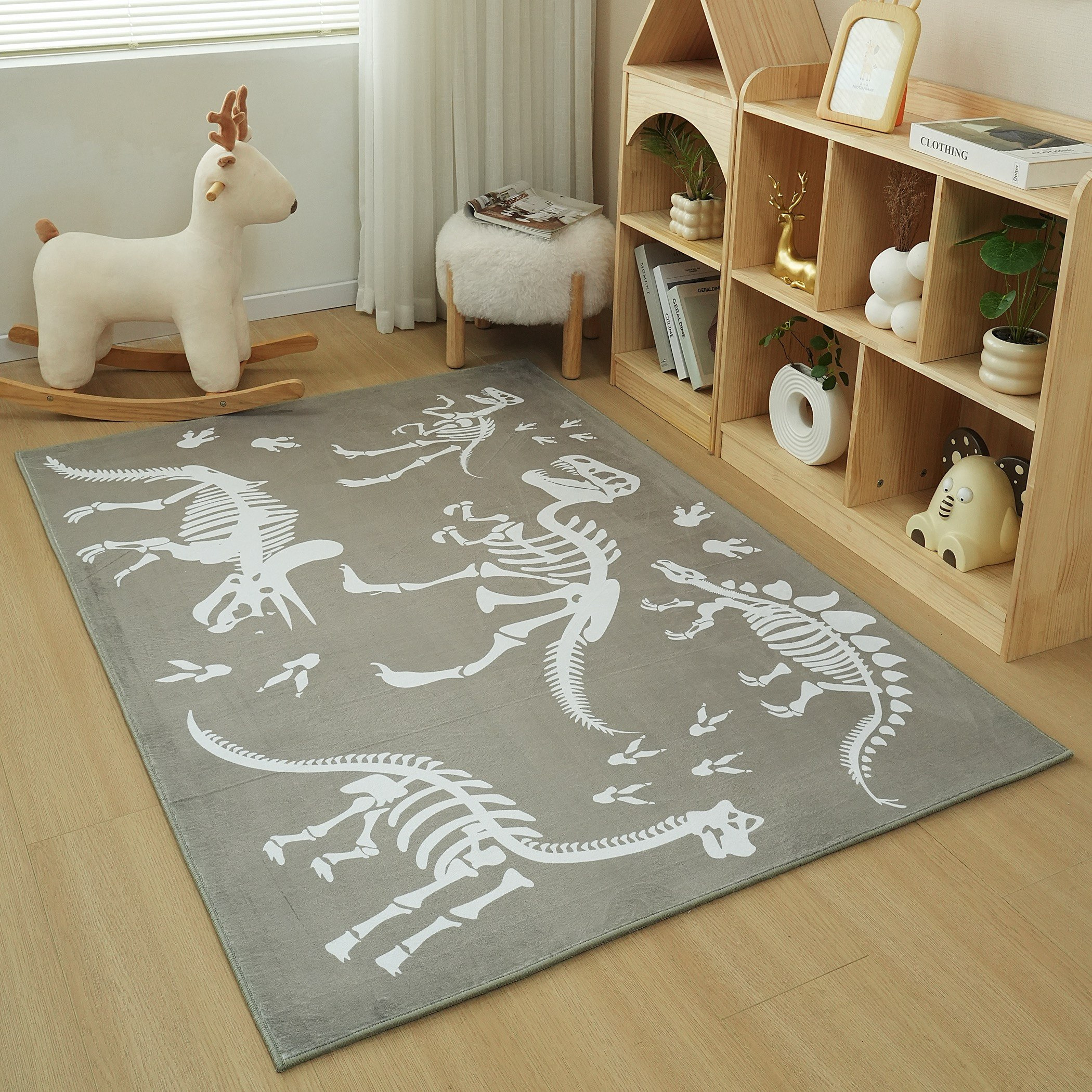 Tom Ben Dino Printed Flannel Rug - 110x160 cm