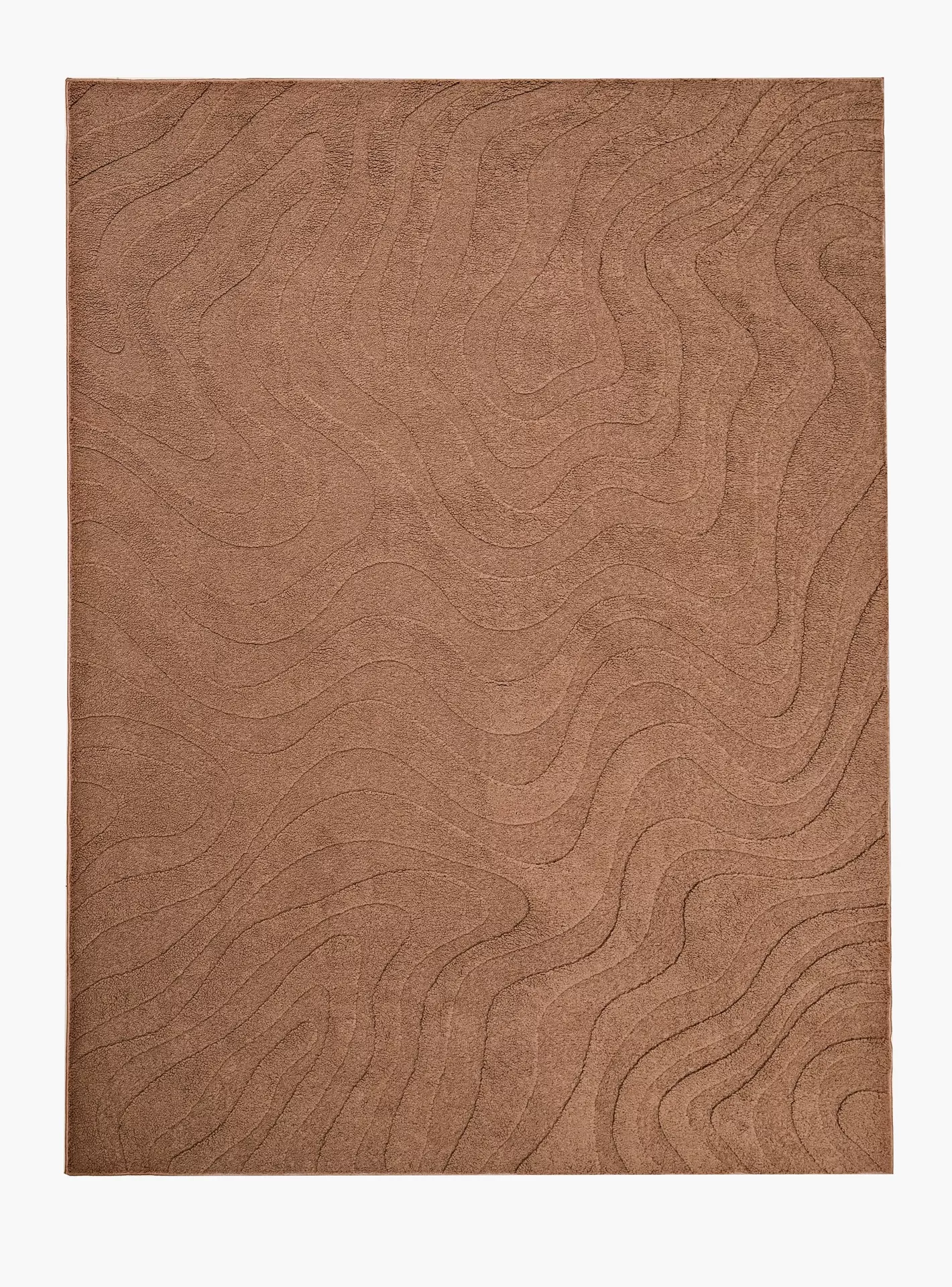 Wavy Sherpa Jacquard Ripple Sherpa Rug - 160x230 cm - Image 3