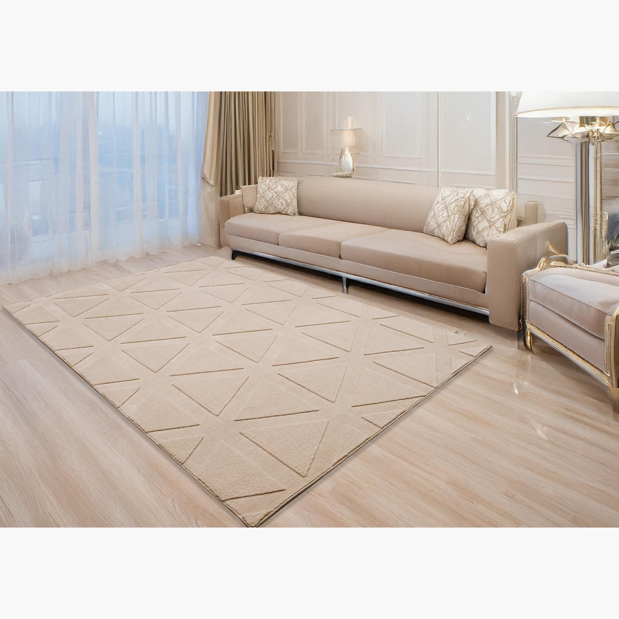 Cloud Geometrical Fur Rug - 160x230 cm