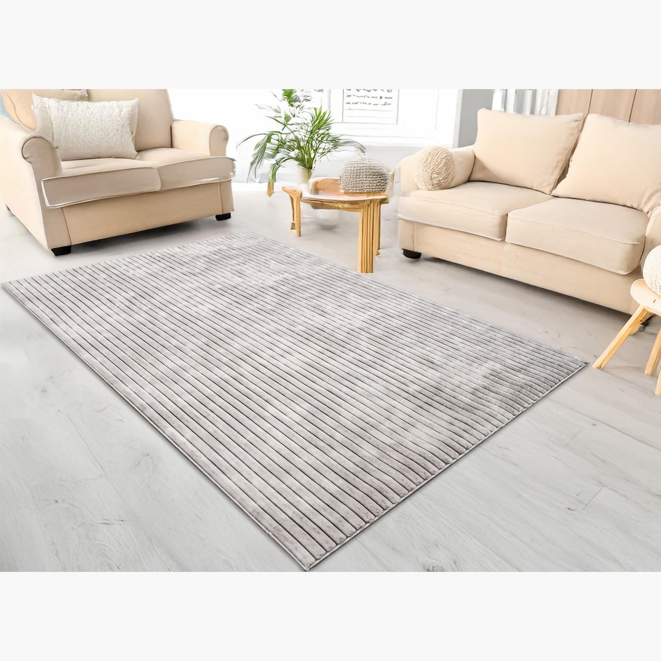 Linea Shibori Tie Dyed Rabbit Fur Rug - 230x160 cm