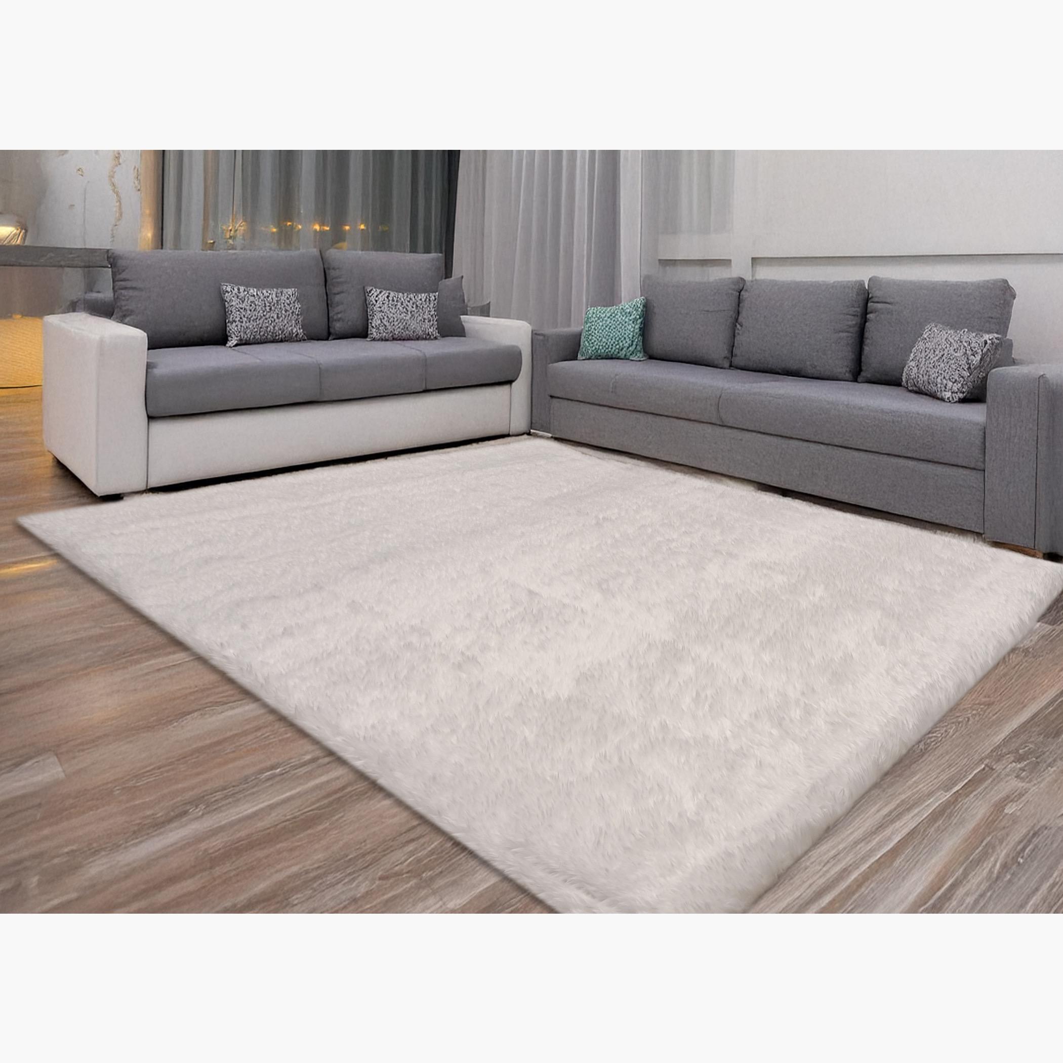 New Faux Rabbit Frizzy Tie Dyed Rabbit Fur Rug - 230x160 cm